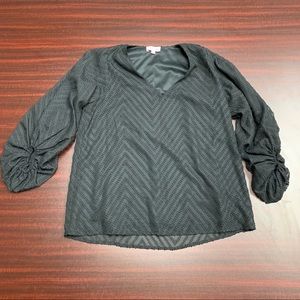 Pink Lily black blouse Size: S